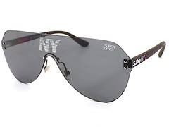 Superdry Monovector Visor Sunglasses Matte Black with Dark Grey CAT.3 Lens 127