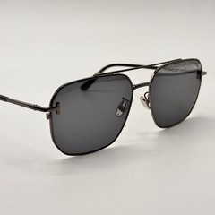 Tom Ford Sunglasses TF1249-K 08A Shiny Gunmetal Navigator Frame Gray Lens 61mm