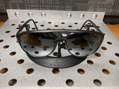 VTG RARE Maui Jim Aviator MJ193-2M Matte Black Japan Polarized Sunglasses 140mm