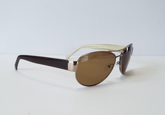 Kirkland Signature Men’s Aviator Sunglasses Tinted Brown Lens Brown Frame 135mm
