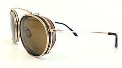 Vuarnet Sun Clip-On VD1808 003 50mm Stainless Steel Titanium Round Sunglasses