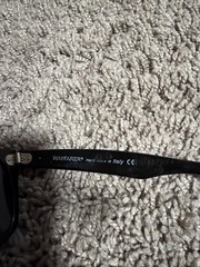 Ray Ban RB 2140 901 50D22 3N Black Folding Wayfarer Sunglasses 50mm Vintage