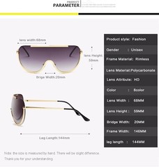 Oversized Shield Visor Style Semi one-piece Lens Design Oversized Shield Men New
