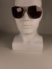 PORSCHE DESIGN P 8600 B Titanium Oversized Men’s Women’s Silver/Red Sunglasses .
