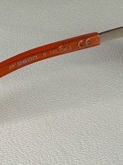 PORSCHE DESIGN P 8600 B Titanium Oversized Men’s Women’s Silver/Red Sunglasses .