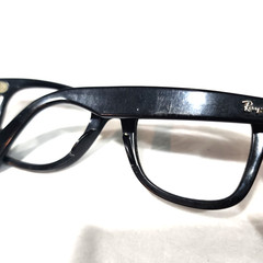 Ray Ban RB2140 901 Black Wayfarer Scratched Sunglasses Frame 50-22 READ