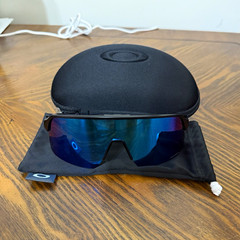 Oakley Sutro Lite Sunglasses Blue Mirrored Lens Black Frame Excellent Condition