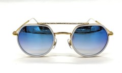 RAY BAN RB3765 NEW mode Unisex Aviator Arista Gold /Gradient Blue Sunglasses