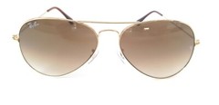 Ray-Ban RB3025 001/51 58-14 Pilot Sunglasses Aviator Light Brown Lenses Unisex