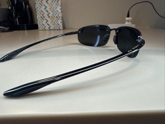 Maui Jim 407-02 Ho’okipa Gloss Black Frame / Grey Polarized Lenses Hookipa #244