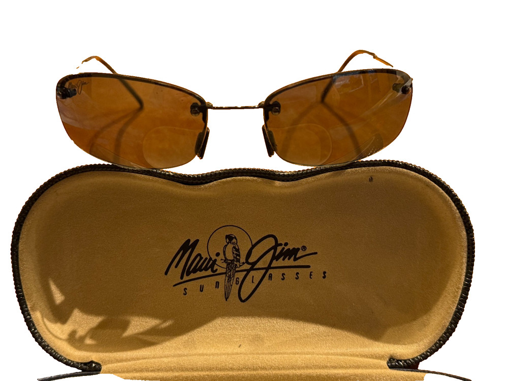 Maui Jim Sunglasses Hula MJ-0350-02 Sunglasses Flexon Gunmetal Black/Gray EUC