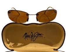 Maui Jim Sunglasses Hula MJ-0350-02 Sunglasses Flexon Gunmetal Black/Gray EUC