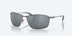 Costa Del Mar Sunglasses TURRET Dark Gunmetal / Gray Silver POLARIZED 580P Lens