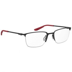 Under Armour Ua 5005/G 0003 Matte Black Red Rectangle Men’s Eyeglasses