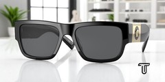 VERSACE VE4406 GB1 87 Black Dark Grey 56 mm Men’s Sunglasses