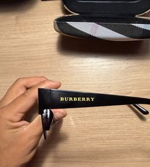 Black Burberry Shield Logo Sunglasses