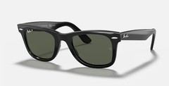 Ray-Ban Original Wayfarer Unisex Square Sunglasses – Black/Green (RB2140 901/58)