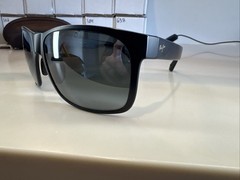 Maui Jim Red Sands MJ432-2M Sunglasses Matte Black Neutral Grey 59 17 140 #665