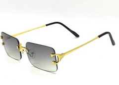 Very Light Green Modern Stylish Sexy Rectangle Mens Womens Frameless Sun Glasses