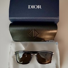 NEW Dior DiorBlackSuit S18U 13A0 Men’s Black Rectangle Sunglasses Gray 53-20-145
