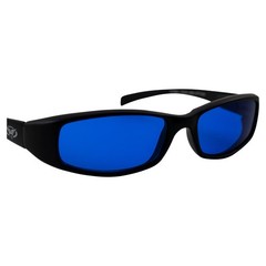 NEW ATTITUDES – Stylish Sunglasses – Blue Lenses, MATTE Black Frame