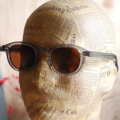 Vintage Johnny Depp polarized sunglasses 1960’s crystal grey glasses brown lens