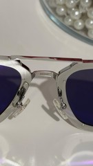 Cartier CT0194S 001 58-17 Unisex Aviator Sunglasses – Silver/Gray TITANIUM