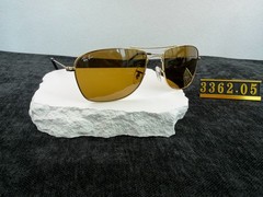 Ray-Ban RB3362 Cockpit Sunglasses, Gold Frame, Solid Yellow Lens