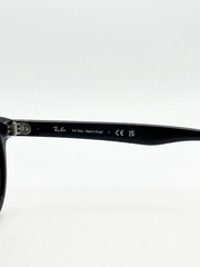 Ray-Ban Mens Wayfarer Sunglasses Black Gloss Frame/ Black Lenses Case: NEW