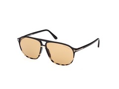 Tom Ford Bruce FT1026 05E Plastic Black Other Brown 61 mm Men’s Sunglasses