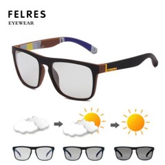 Polarized Photochromic Square Sunglasses Men Women Outdoor Driving Glasses Hot