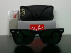 Ray-Ban RB2140 Wayfarer Classic Sunglasses Matte Black G-15 50mm Never Worn