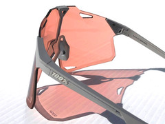 100% Percent HYPERCRAFT Matte Stone Grey HiPER Coral Lens Sunglass 60000-00005