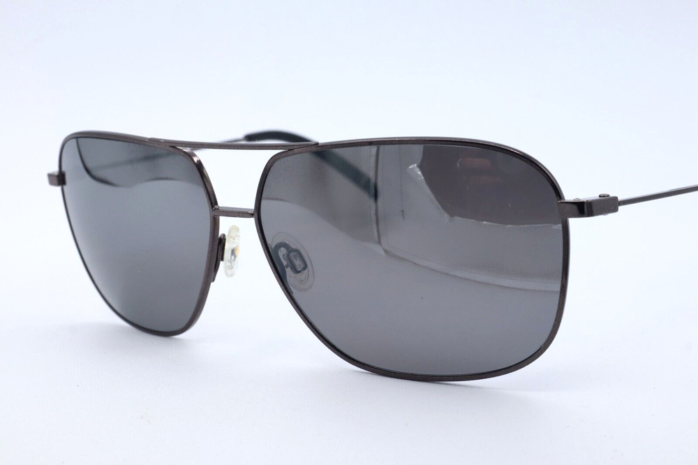 Maui Jim Kami MJ 778-02D Gunmetal Aviator Sunglasses Gray Polarized Lenses