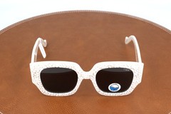 I-sea Sonia White Square Polarized Sunglasses