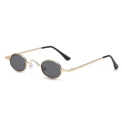 Vintage Small Round Sunglasses Retro Slender Metal Frame Candy Colors Glasses