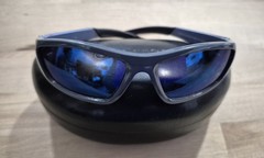 Target, Unisex Adult Wrap Style Sunglasses With Vlack Clam Shell Case (T4-B7)