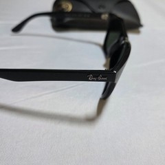 Ray-Ban Wayfarer Polarized Black Sunglasses Case RB 4184 601/9A 54 17 145 3P