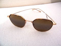 *NWT* MAUI JIM ISLAND EYES Gold & HCL Bronze Polarized Sunglasses ~~ H859-16