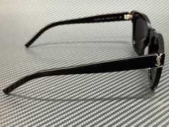 SAINT LAURENT SL M124 001 Black Dark Grey Unisex 49 mm Medium Sunglasses