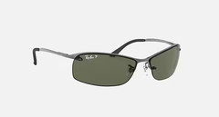 Ray-Ban RB3183 004/9A 3P 63-15 Gunmetal Sunglasses with Green Gradient Lens NEW