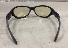 Haber Men’s Magnum Sport Wrap Sunglasses Matte Black Yellow Lens Made in Italy