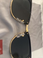 Ray-Ban Clubmaster 3016 Unisex Sunglasses Black And Gold