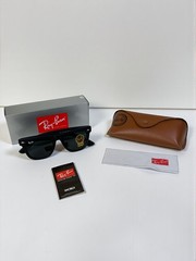 Ray-Ban Wayfarer RB2140 Sunglasses – Black & Green – Free Shipping! + Returns ✅