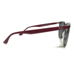 Ray-Ban Sunglasses RB4378 6572/2V Clear Gray Burgundy Red Frames w Gray Lenses