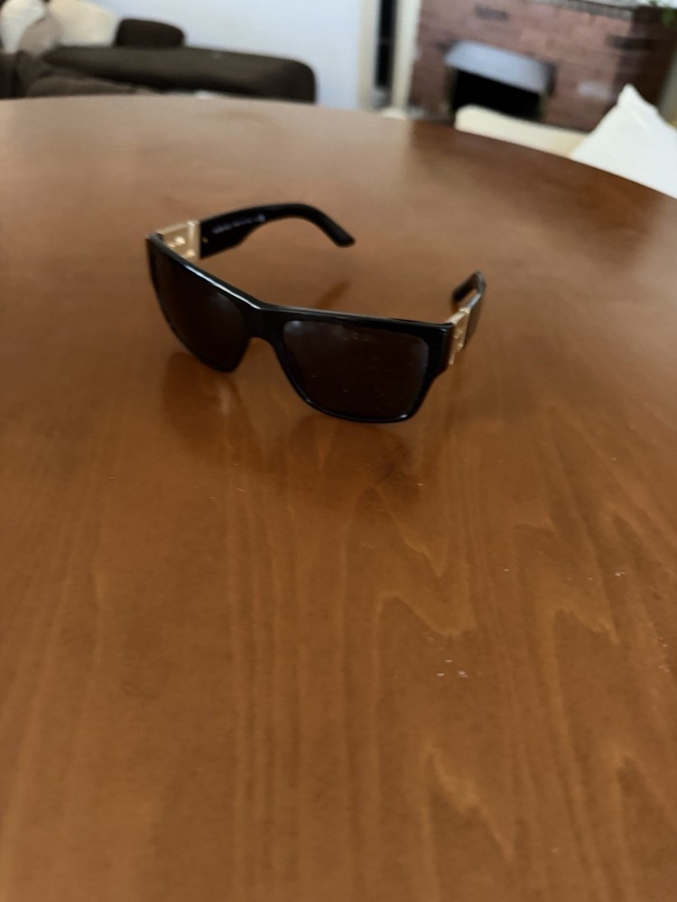 Versace MOD. 4296 GB1/87 Rectangular Black Sunglasses Tinted Gray 145mm