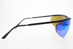 VINTAGE GARGOYLE LEGENDS SUNGLASSES BLACK MATTE MIRROR METAL MADE IN USA