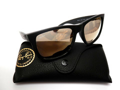 RAY BAN RB 4165 54-16 JUSTIN SUNGLASSES mirrored lens made in ITALY