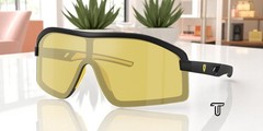 FERRARI SCUDERIA FZ6010U 504 V9 Matte Black Mirror Yellow 43 mm Men’s Sunglasses