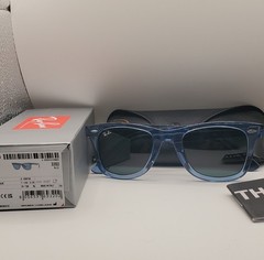 Ray Ban Classic Wayfarer RB 2140 658756 Transpareny Blue w/Blue 50mm